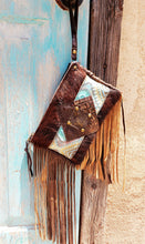 Load image into Gallery viewer, Turquoise Aztec LV Patch Wristlet