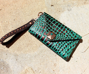 Turquoise and Copper Wallet