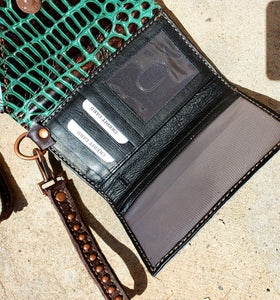 Turquoise and Copper Wallet