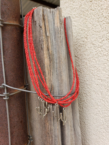 Red Cactus Choker