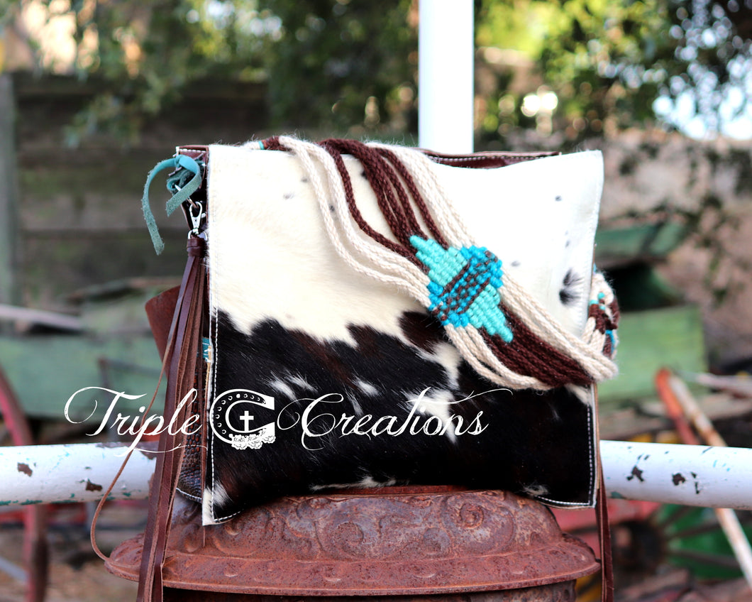Spotted Cowhide Diaper Bag or Large Tote