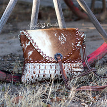 Load image into Gallery viewer, Cowhide Flap Closure Crossbody