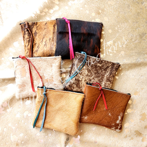 Cowhide Coin Purses