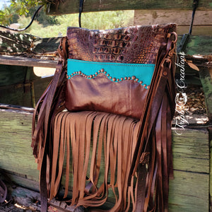 Copper Gator Crossbody