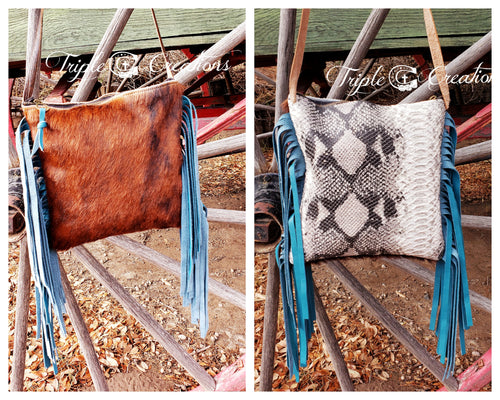 Red Brindle and Snake Crossbody