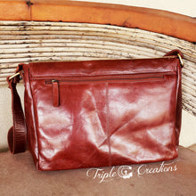 Load image into Gallery viewer, Copper Gator Messenger Bag