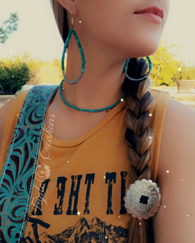 Turquoise and Silver Choker