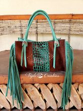 Load image into Gallery viewer, Copper &amp; Turquoise Handbag