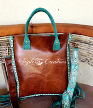 Load image into Gallery viewer, Tri Color Spotted Tote