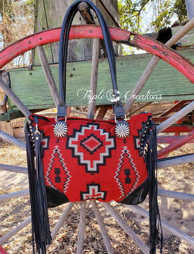 Red Saddleblanket Tote