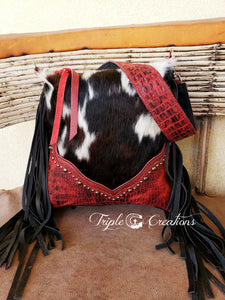 Classic Cowhide Red Gator