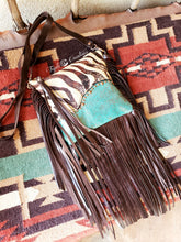 Load image into Gallery viewer, Zebra Turquoise Copper Crossbody