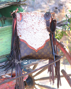 Speckled Cowhide LV Crossbody