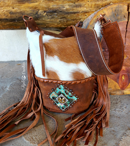 Tri Cowhide Shoulder Bag