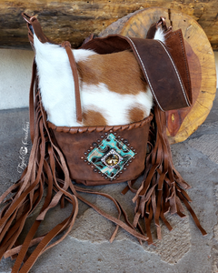 Tri Cowhide Shoulder Bag